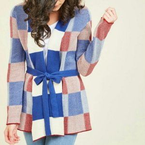 Modcloth Plaid Cardigan
